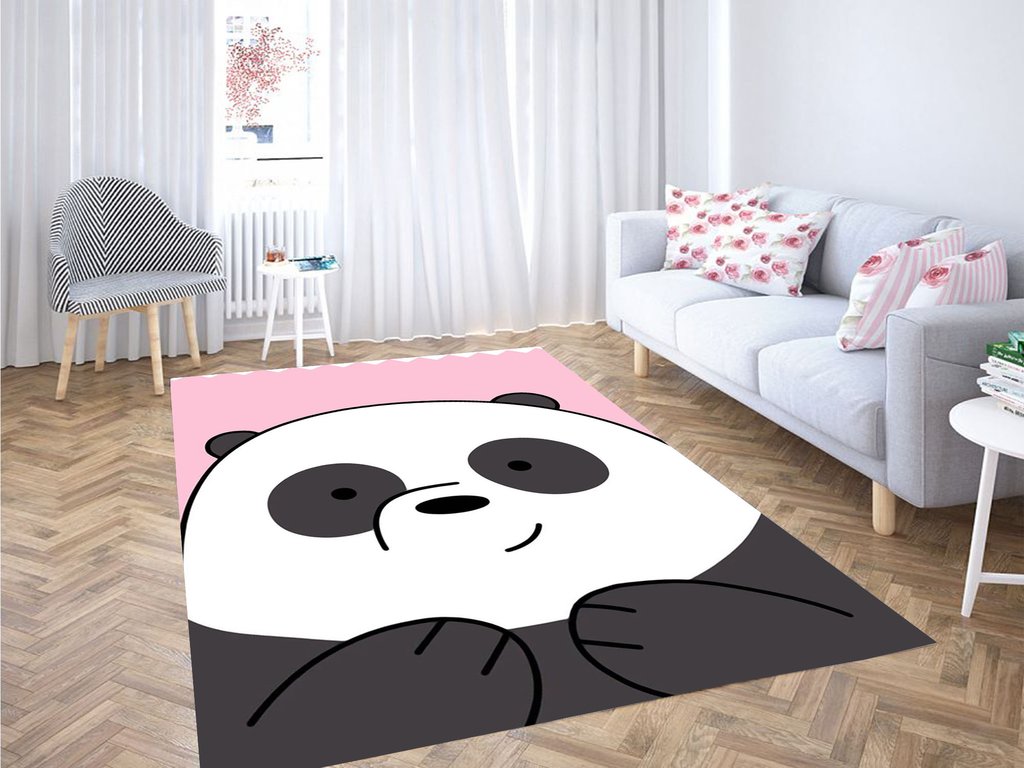 Cutest Panda We Bare Bears Living Room Modern Carpet Rectangle Rug