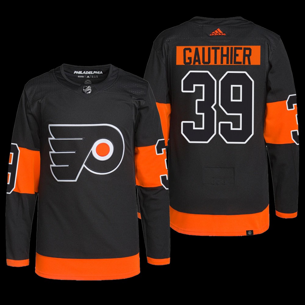 Cutter Gauthier Philadelphia Flyers Primegreen Jersey Black #39 Alternate Uniform