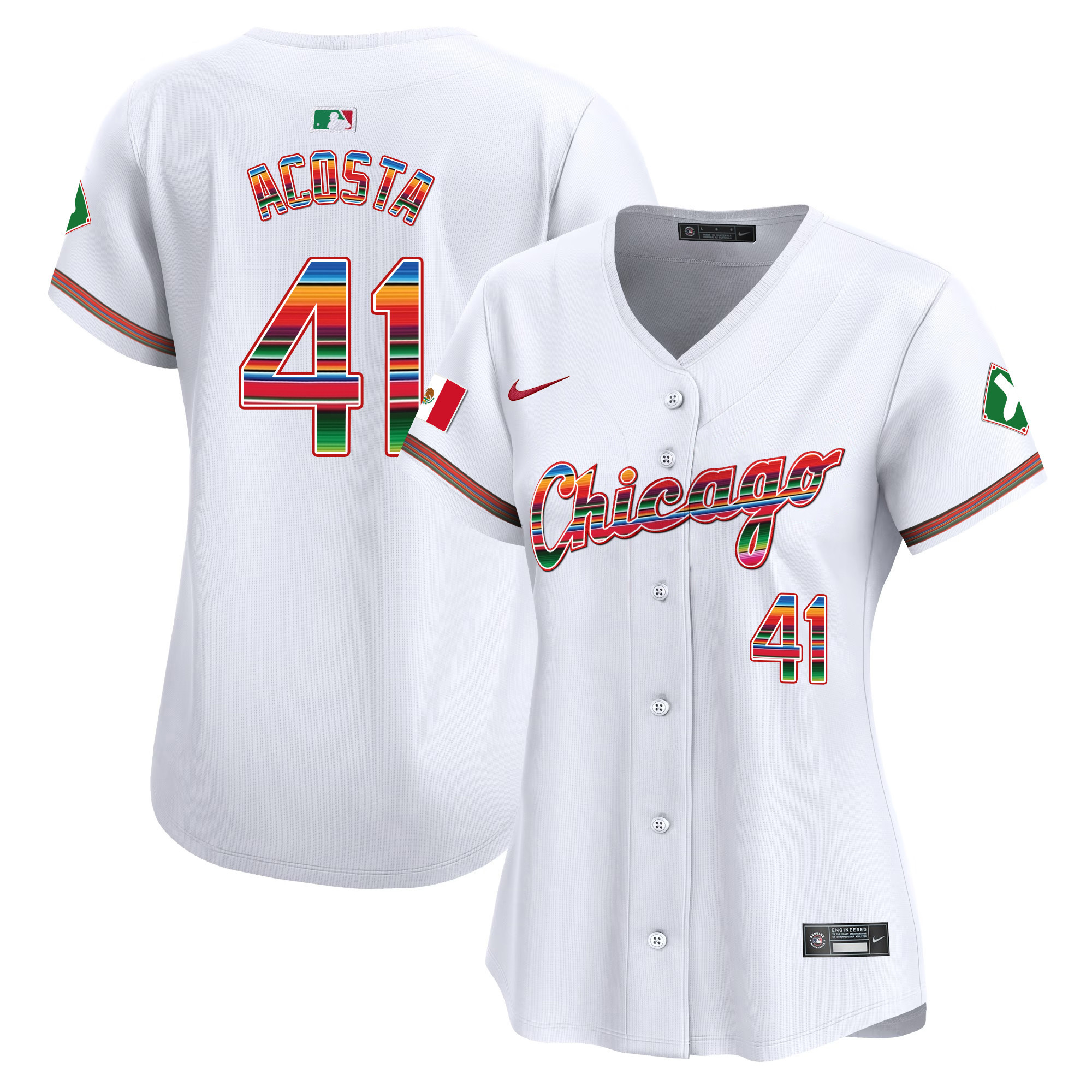 Cy Acosta Women's Chicago White Sox Mexico Vapor Premier Limited V3 Jersey - All Stitched