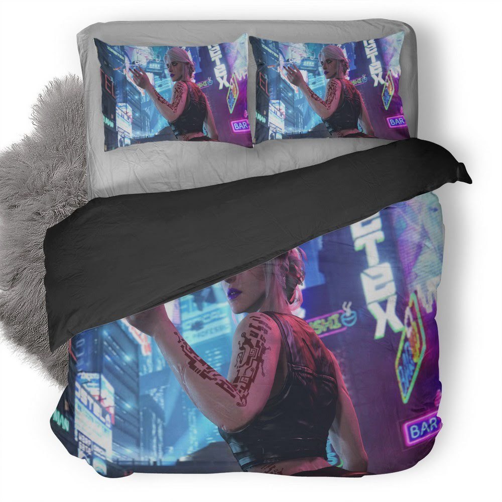 Cyberpunk 2077 11 3D Customized Duvet Cover Bedding Set