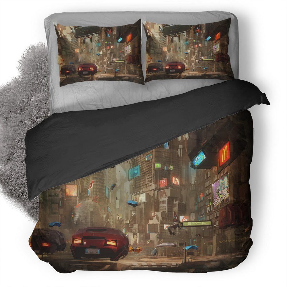 Cyberpunk 2077 12 3D Customized Duvet Cover Bedding Set