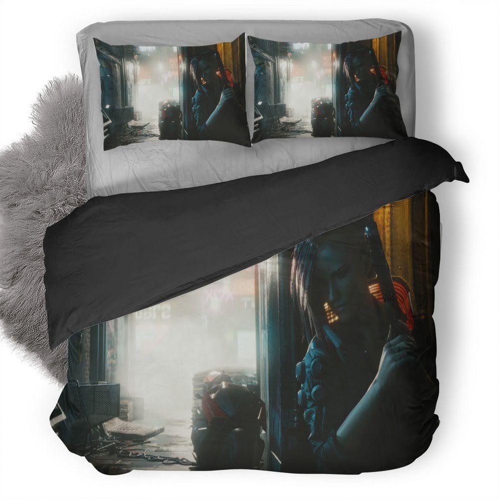 Cyberpunk 2077 18 3D Customized Duvet Cover Bedding Set