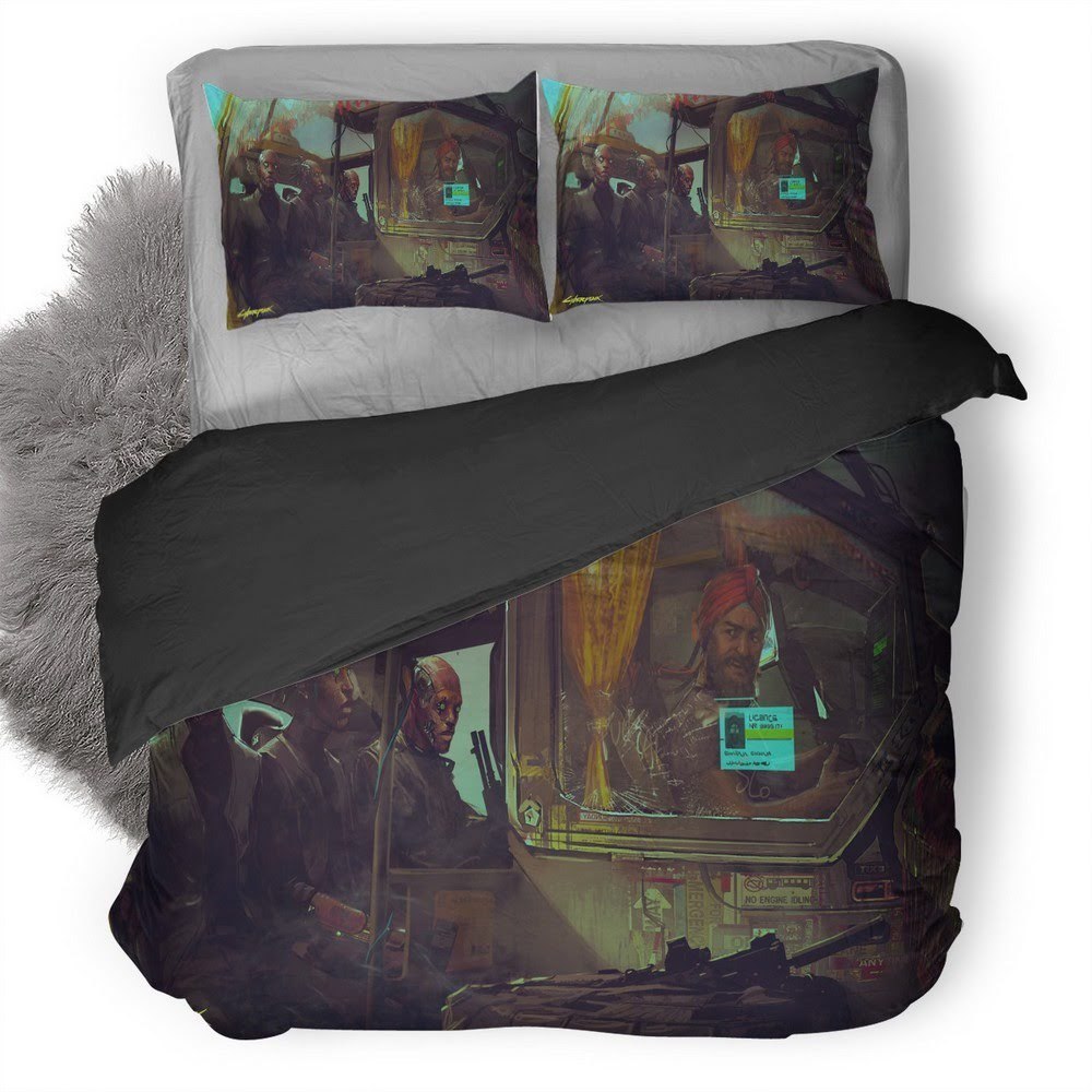 Cyberpunk 2077 19 3D Customized Duvet Cover Bedding Set