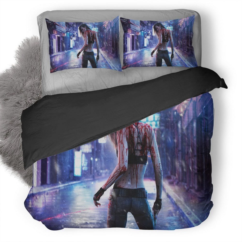 Cyberpunk 2077 3D Customized Duvet Cover Bedding Set
