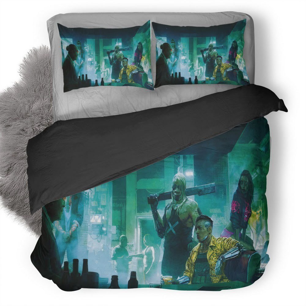 Cyberpunk 2077 3D Customized Duvet Cover Bedding Set