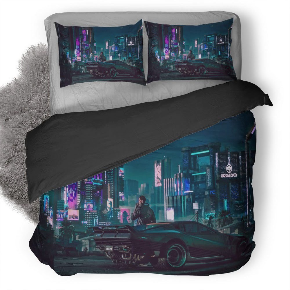 Cyberpunk 2077 3D Customized Duvet Cover Bedding Set