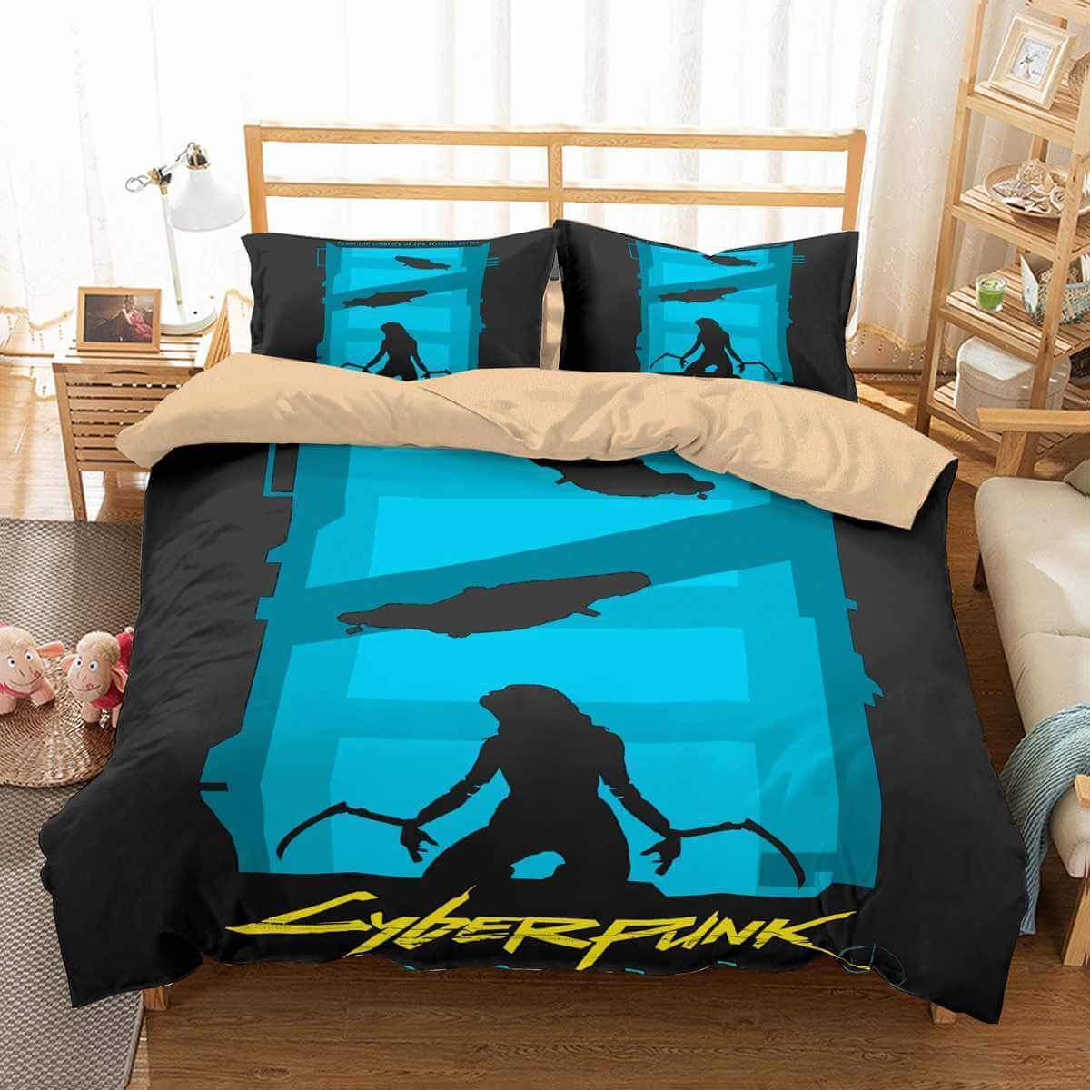 Cyberpunk 2077 3D Customized Duvet Cover Bedding Set