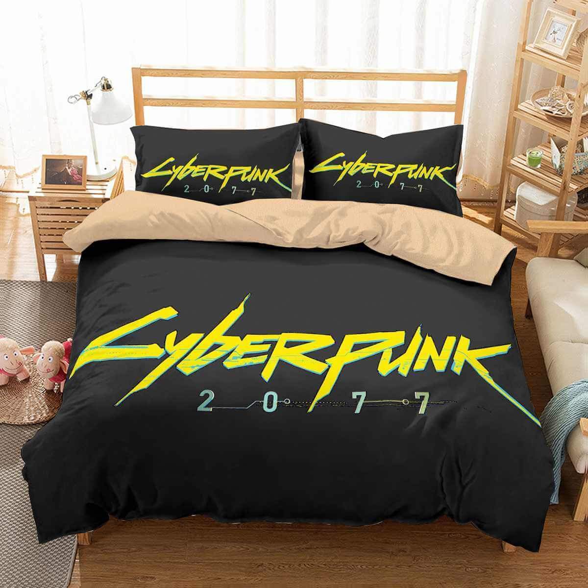 Cyberpunk 2077 3D Customized Duvet Cover Bedding Set