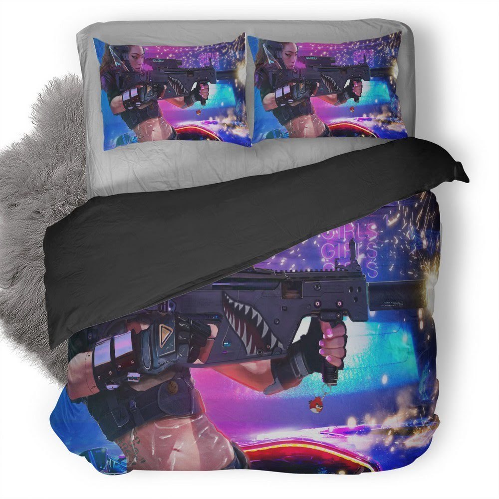 Cyberpunk 2077 3D Customized Duvet Cover Bedding Set