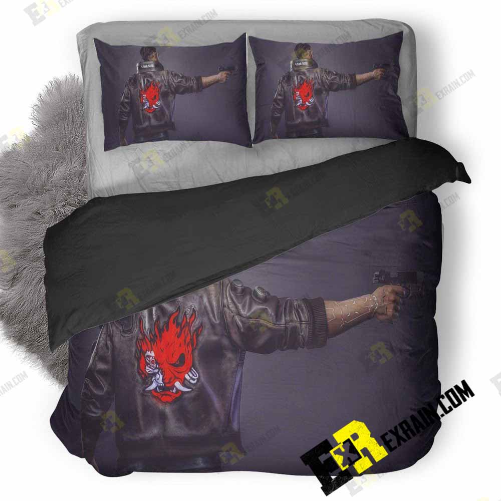 Cyberpunk 2077 Boy Hj 3D Customized Duvet Cover Bedding Set