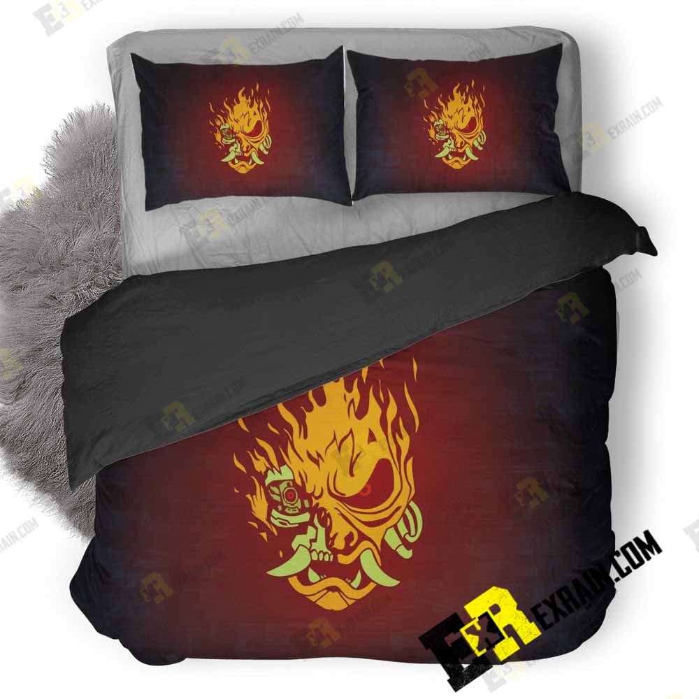 Cyberpunk 2077 Demon Digital Art 12 3D Customized Duvet Cover Bedding Set