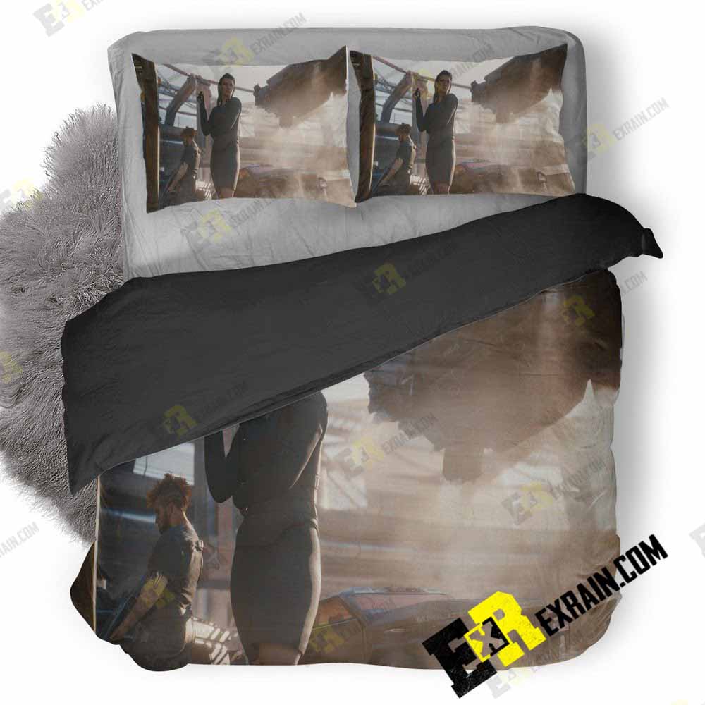 Cyberpunk 2077 Girl Jn 3D Customized Duvet Cover Bedding Set