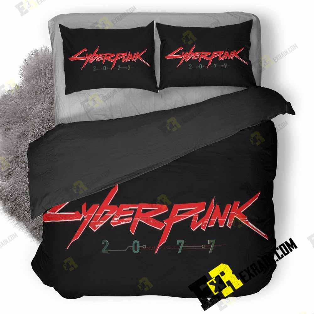 Cyberpunk 2077 Logo Sg 3D Customized Duvet Cover Bedding Set