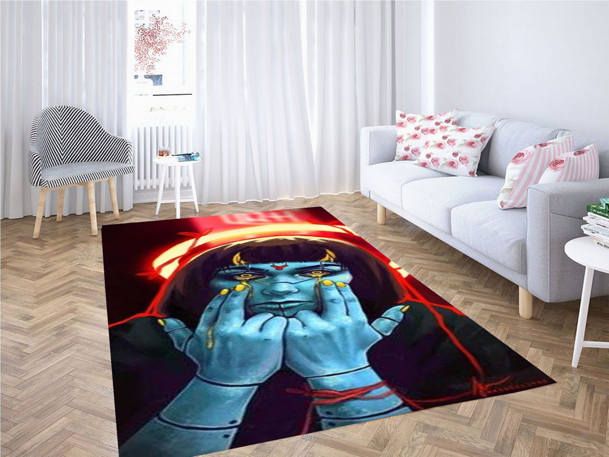 Cyberpunk Art Angel Carpet Rectangle Rug