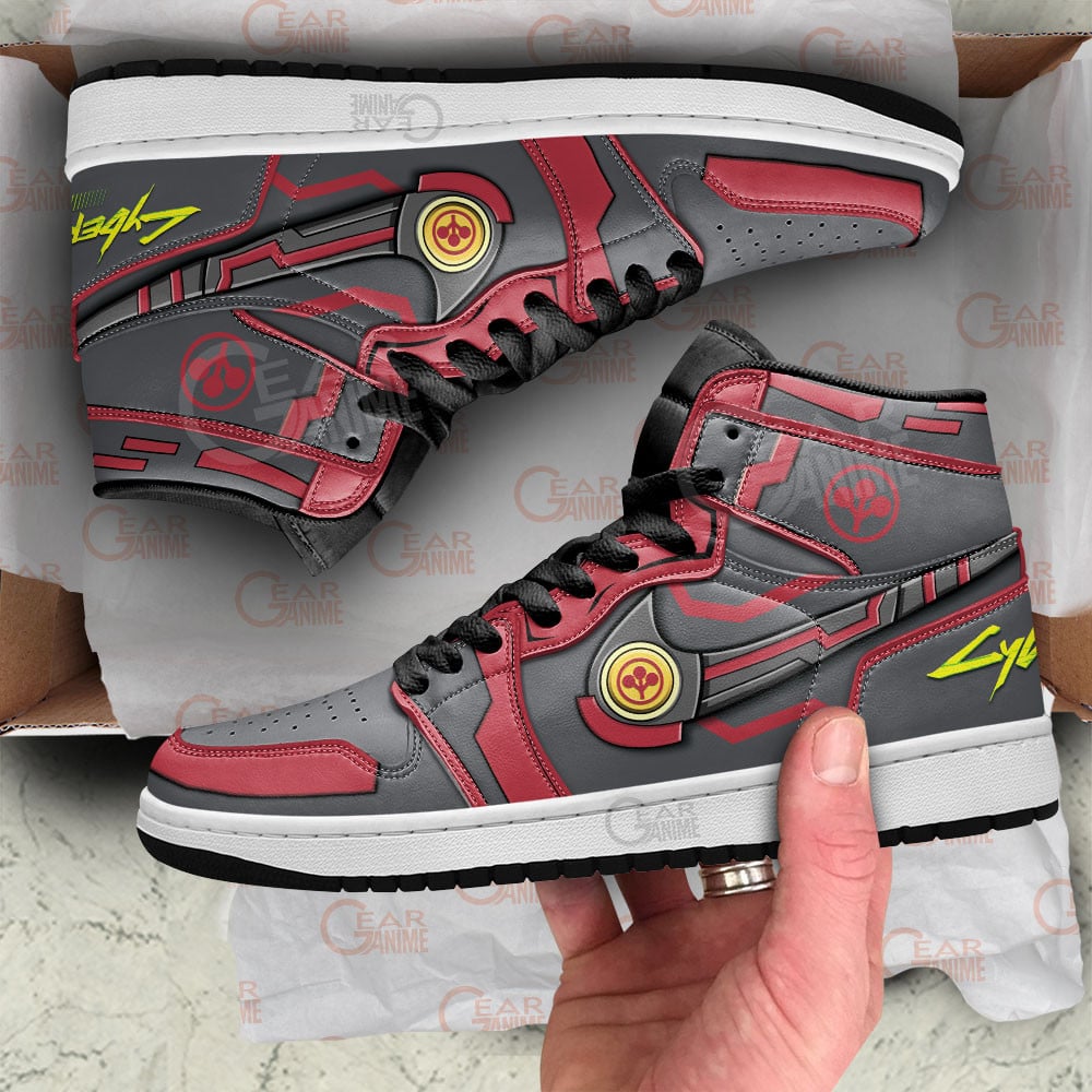 Cyberpunk Edgerunners Arasaka Shoes For Anime Fans, Air Jordan Hightop