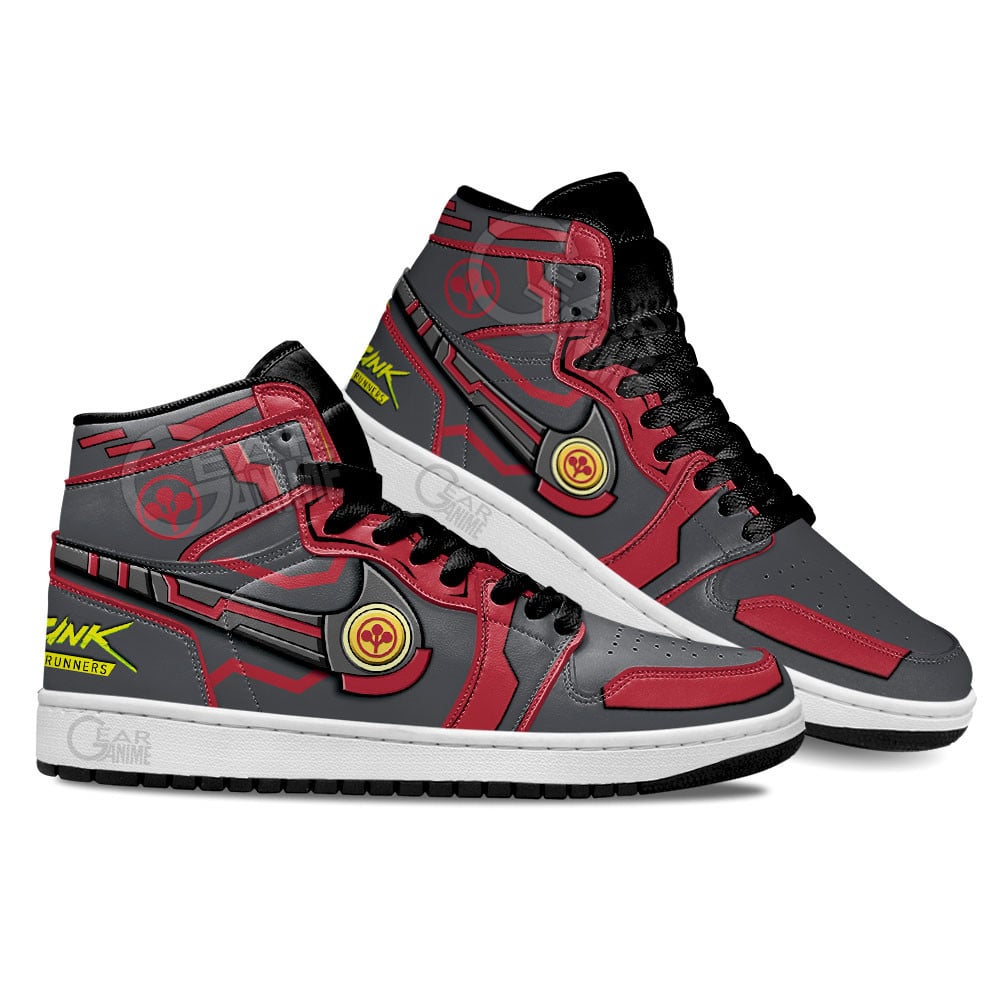 Cyberpunk Edgerunners Arasaka Shoes For Anime Fans, Air Jordan Hightop
