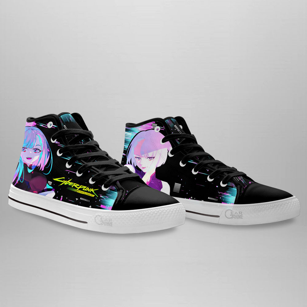 Cyberpunk Edgerunners Lucy Anime Custom High Top Shoes