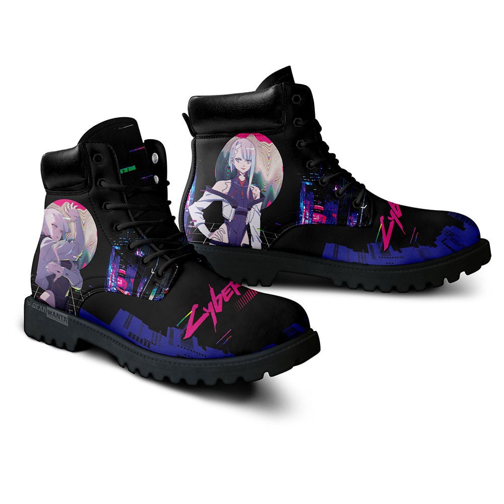 Cyberpunk Edgerunners Lucy Boots Custom Anime Shoes