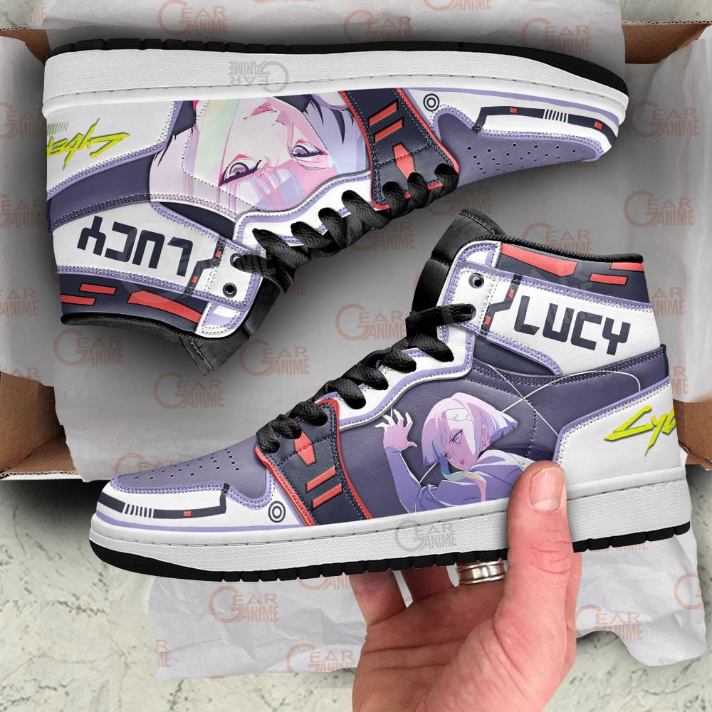 Cyberpunk Edgerunners Lucy Shoes For Anime Fans, Air Jordan Hightop