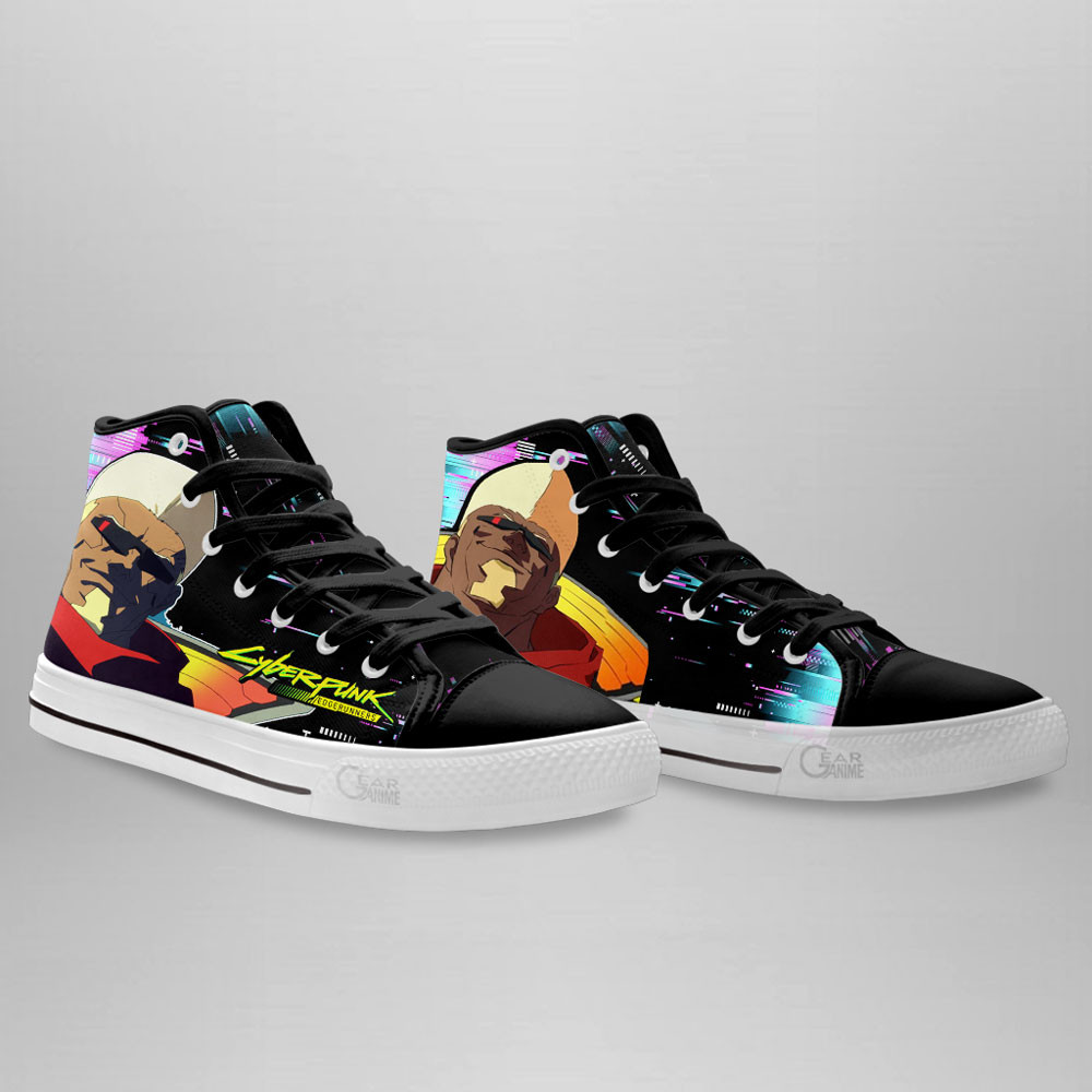 Cyberpunk Edgerunners Maine Anime Custom High Top Shoes