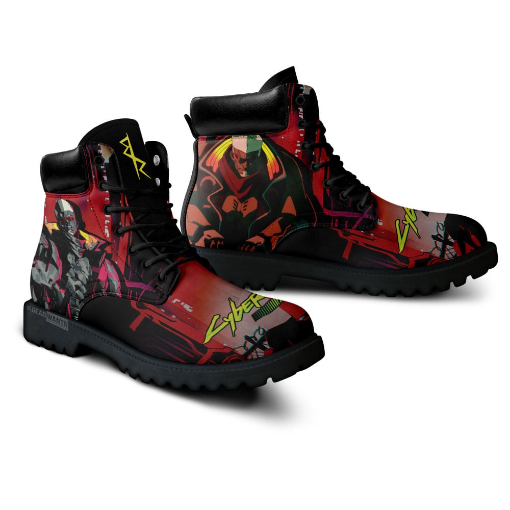 Cyberpunk Edgerunners Maine Boots Anime Custom Shoes