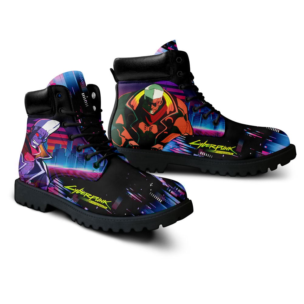 Cyberpunk Edgerunners Maine Boots Anime Custom Shoes