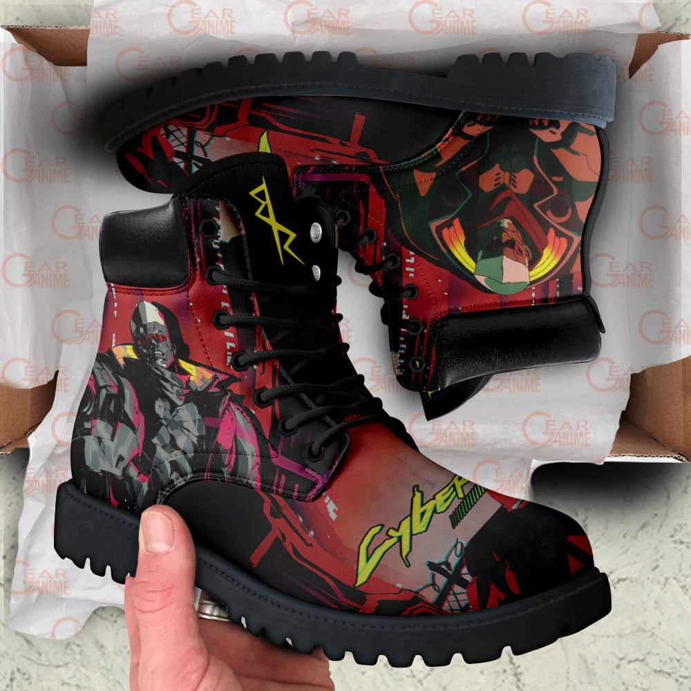 Cyberpunk Edgerunners Maine Boots Anime Custom Shoes