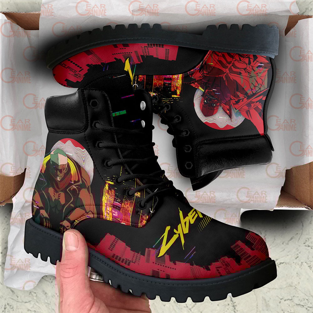 Cyberpunk Edgerunners Maine Boots Custom Anime Shoes