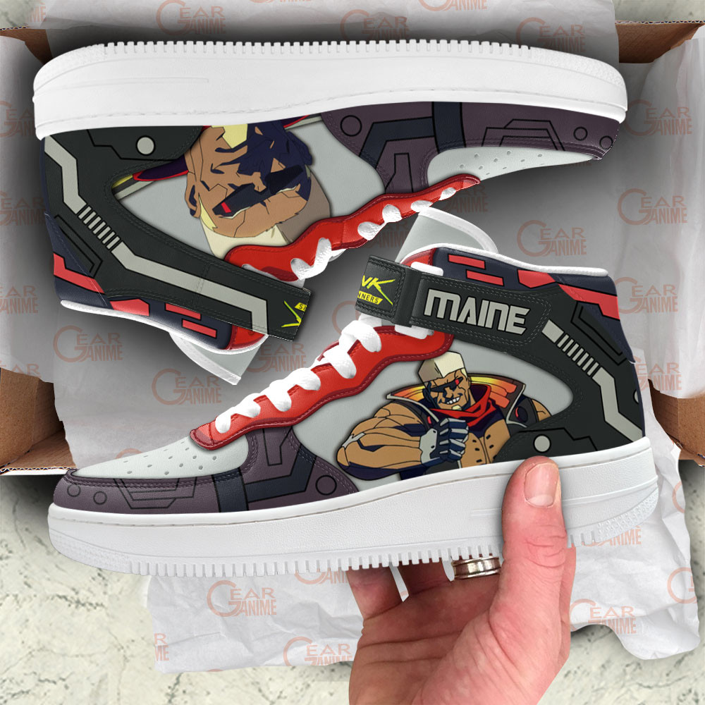 Cyberpunk Edgerunners Maine Sneakers Air Mid Custom For Anime Fans