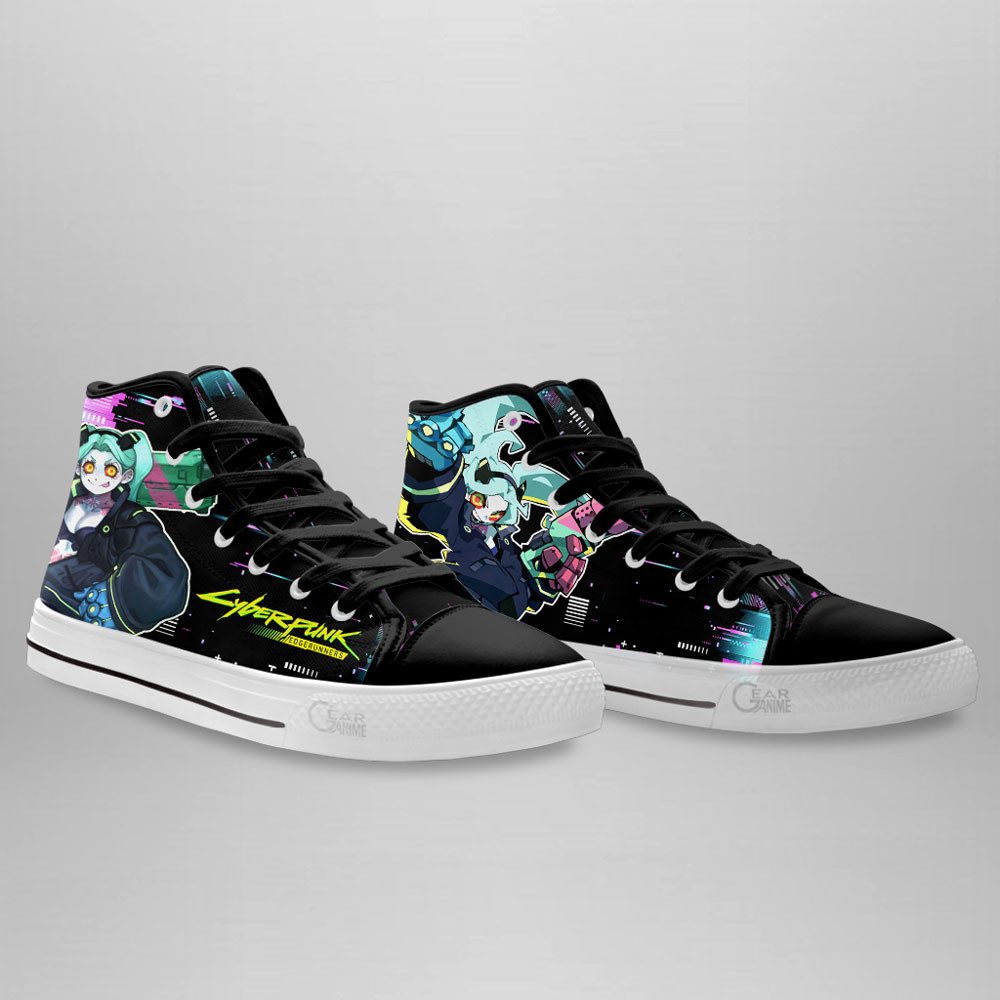 Cyberpunk Edgerunners Rebecca Anime Custom High Top Shoes