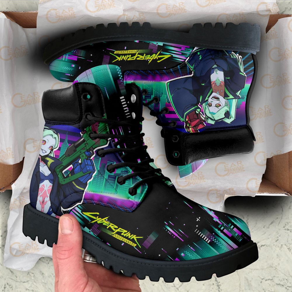 Cyberpunk Edgerunners Rebecca Boots Anime Custom Shoes
