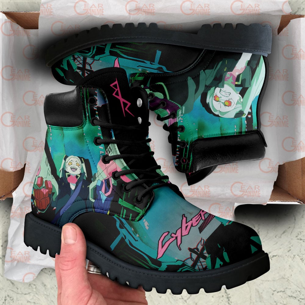 Cyberpunk Edgerunners Rebecca Boots Anime Custom Shoes