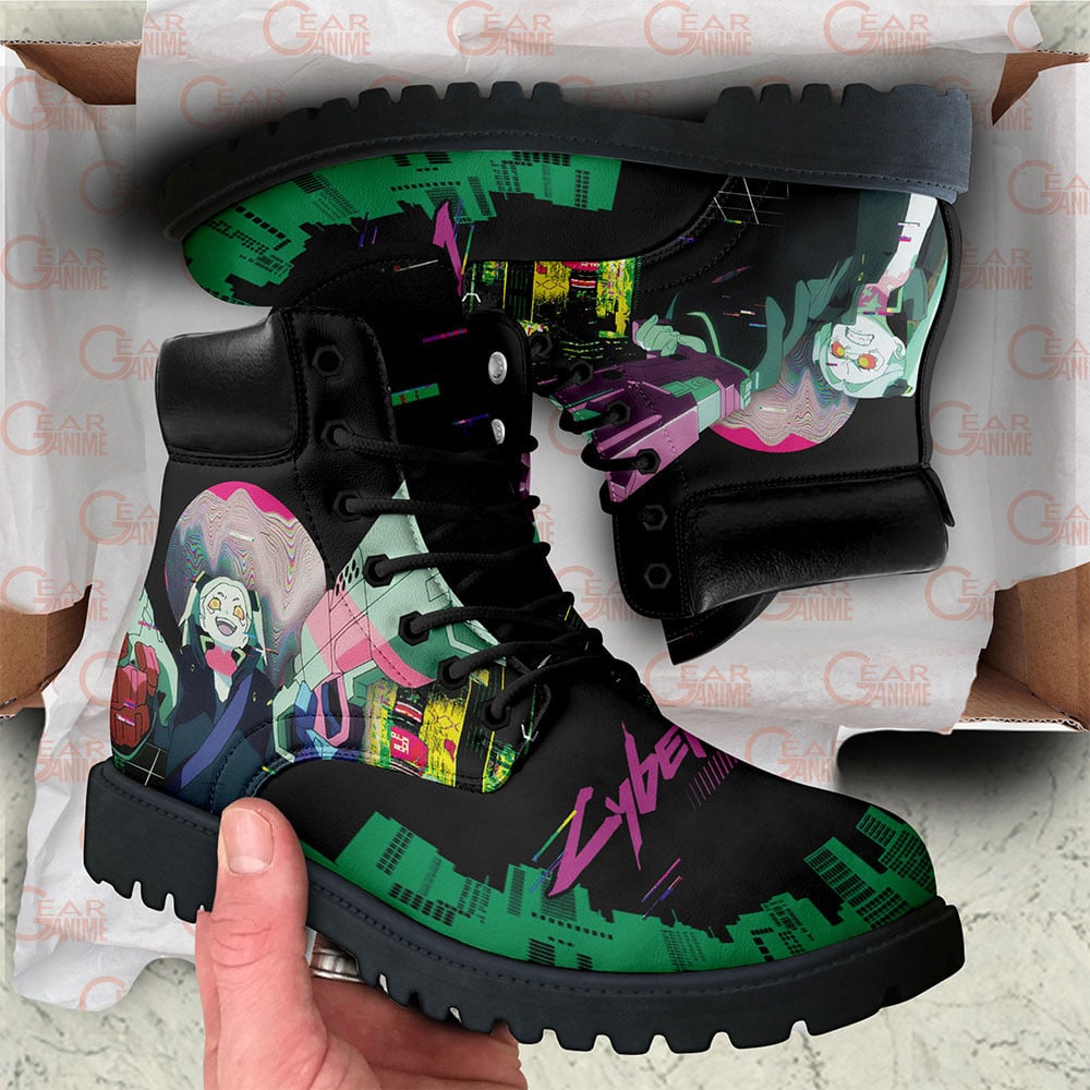 Cyberpunk Edgerunners Rebecca Boots Custom Anime Shoes