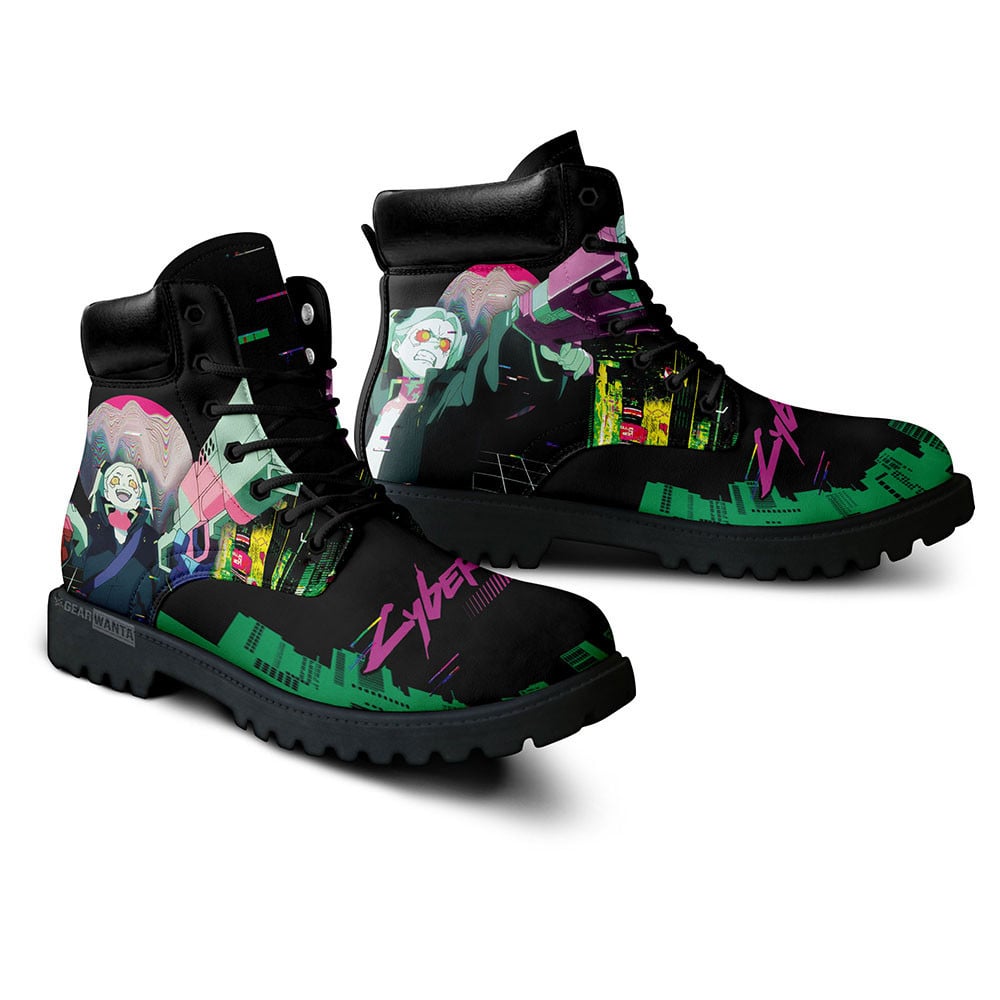 Cyberpunk Edgerunners Rebecca Boots Custom Anime Shoes