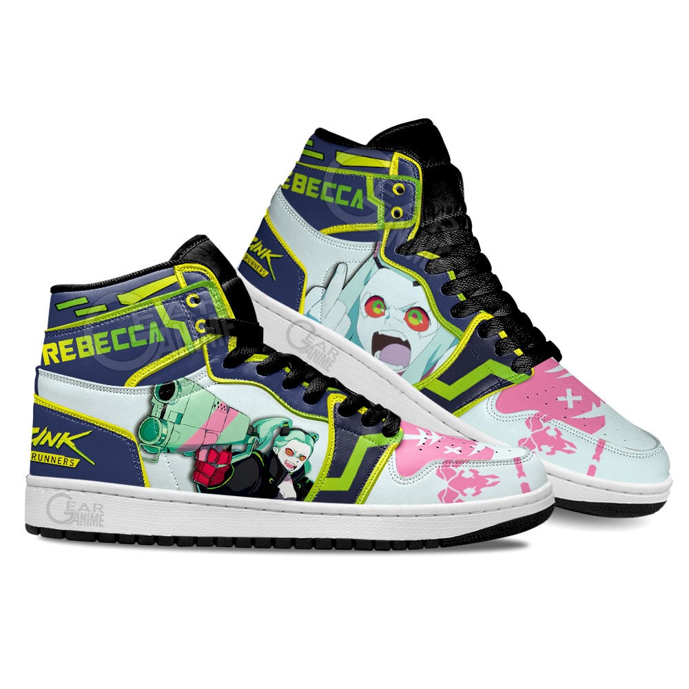 Cyberpunk Edgerunners Rebecca Shoes For Anime Fans, Air Jordan Hightop