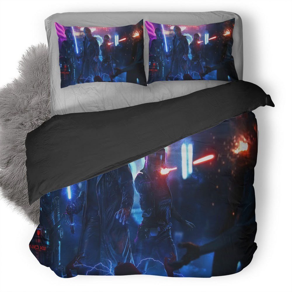 Cyberpunk Star Wars 3D Customized Duvet Cover Bedding Set