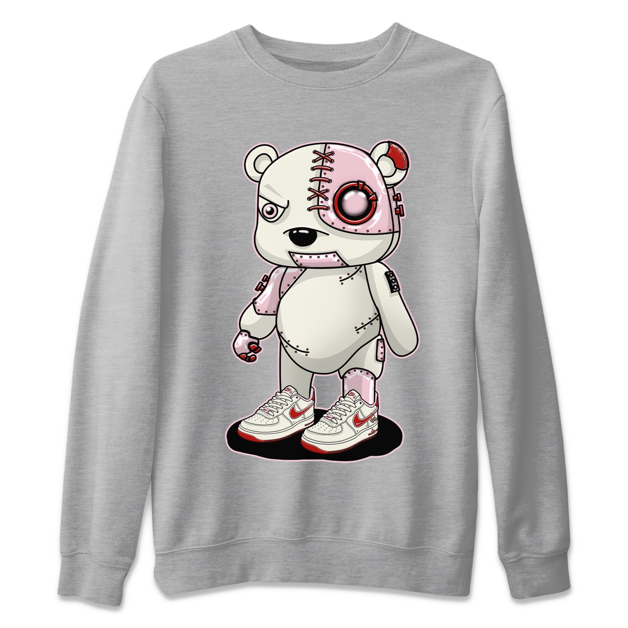 Cyborg Bear Unisex Sweater – Air Force 1 Valentines Day, Sneakers Matching Sweater