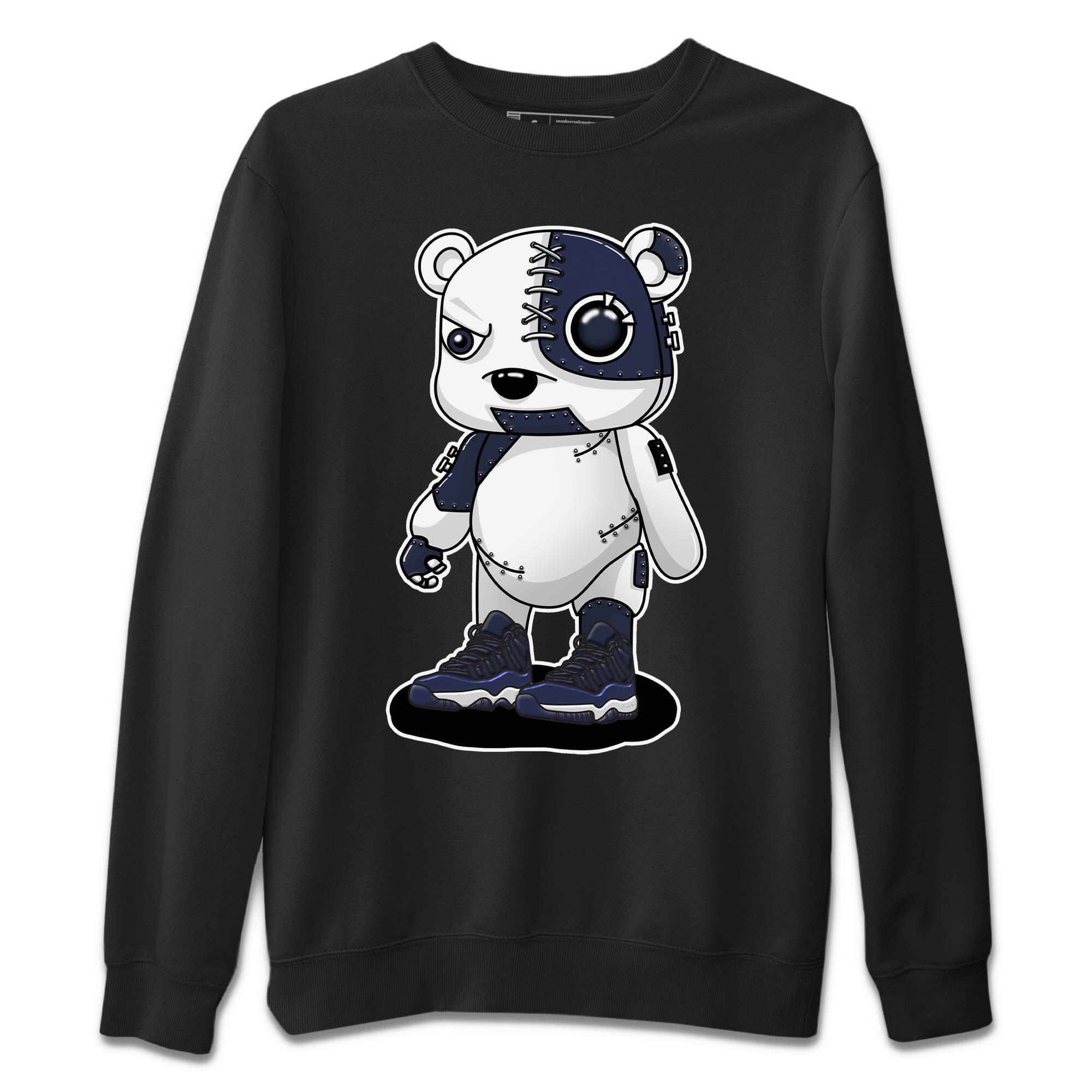 Cyborg Bear Unisex Sweater – Air Jordan 11 Midnight Navy, Sneakers Matching Sweater