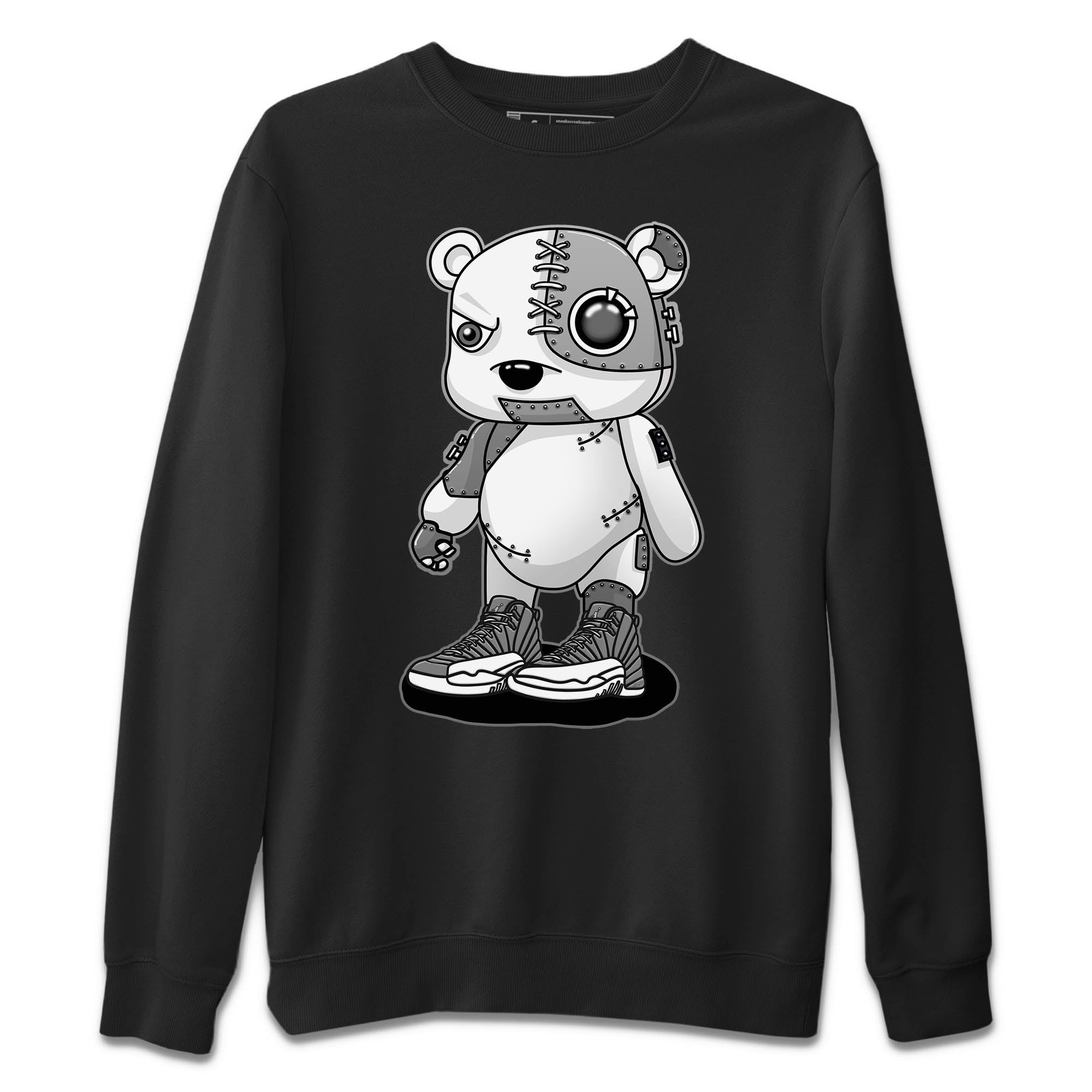 Cyborg Bear Unisex Sweater – Air Jordan 12 Stealth, Sneakers Matching Sweater