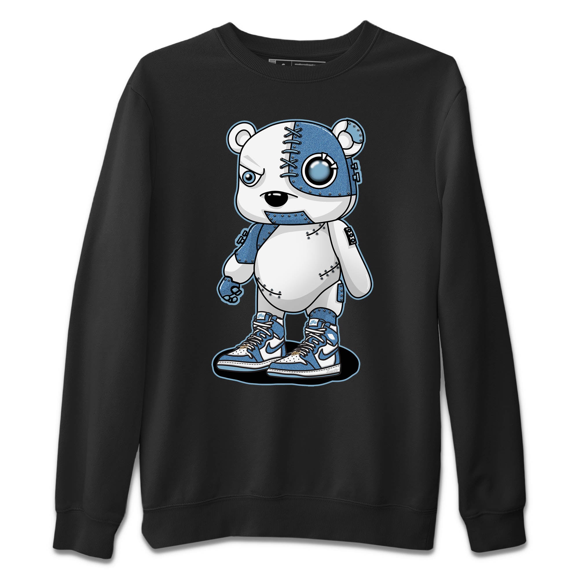 Cyborg Bear Unisex Sweater – Air Jordan 1 Denim, Sneakers Matching Sweater