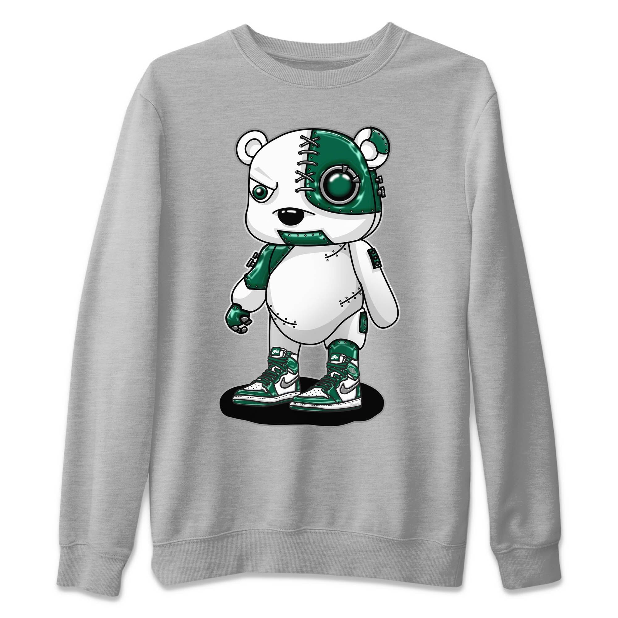 Cyborg Bear Unisex Sweater – Air Jordan 1 Gorge Green, Sneakers Matching Sweater