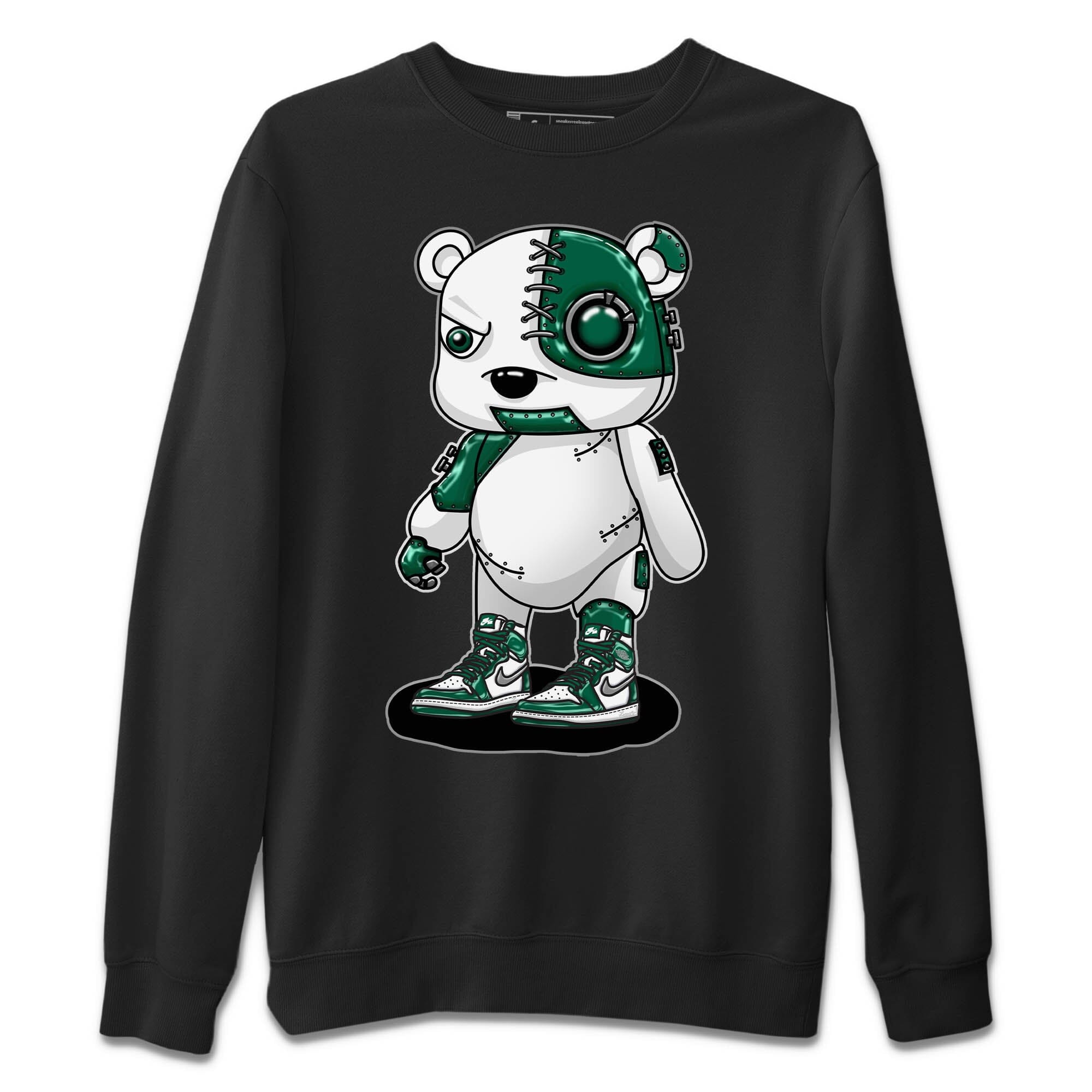 Cyborg Bear Unisex Sweater – Air Jordan 1 Gorge Green, Sneakers Matching Sweater