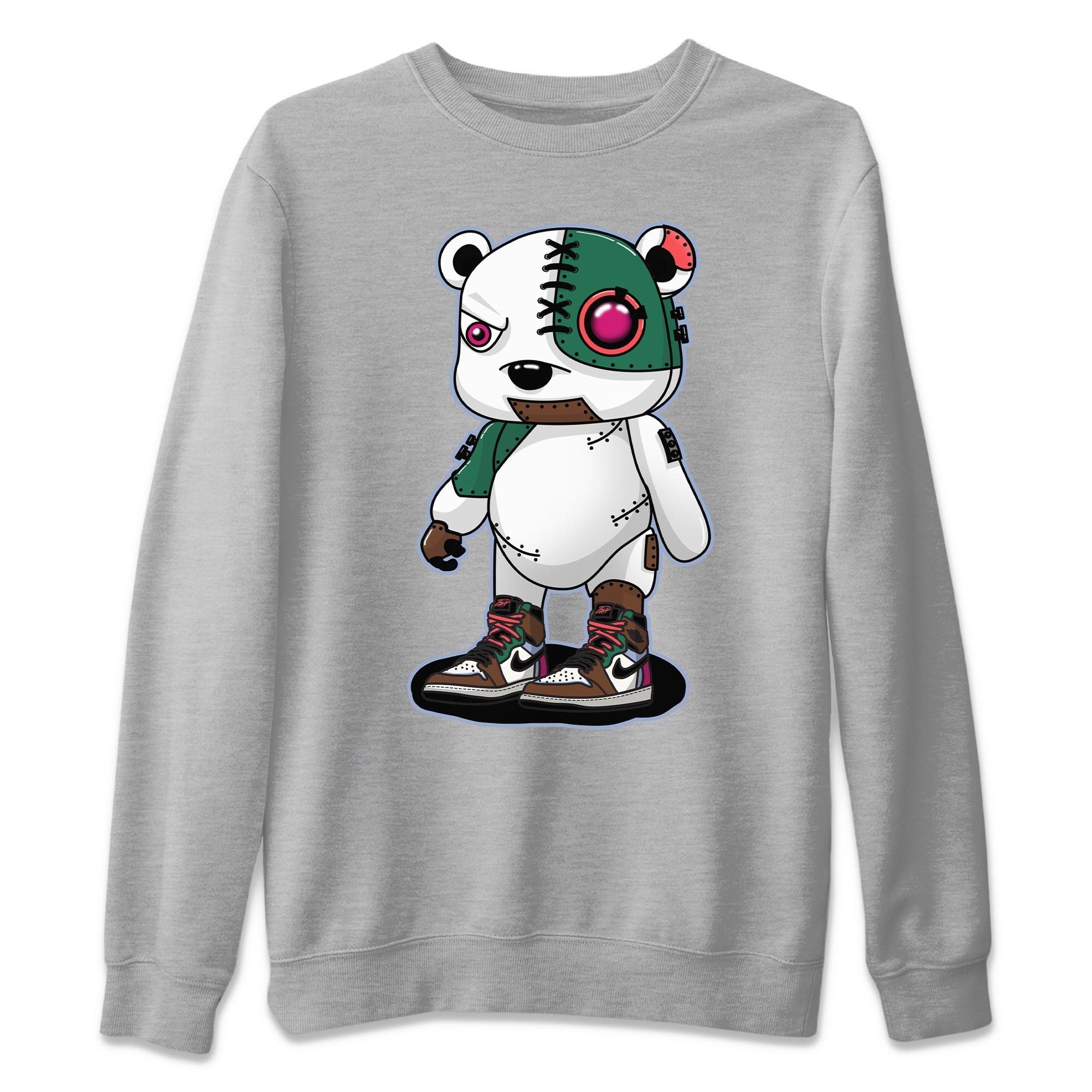 Cyborg Bear Unisex Sweater – Air Jordan 1 Hand Crafted, Sneakers Matching Sweater
