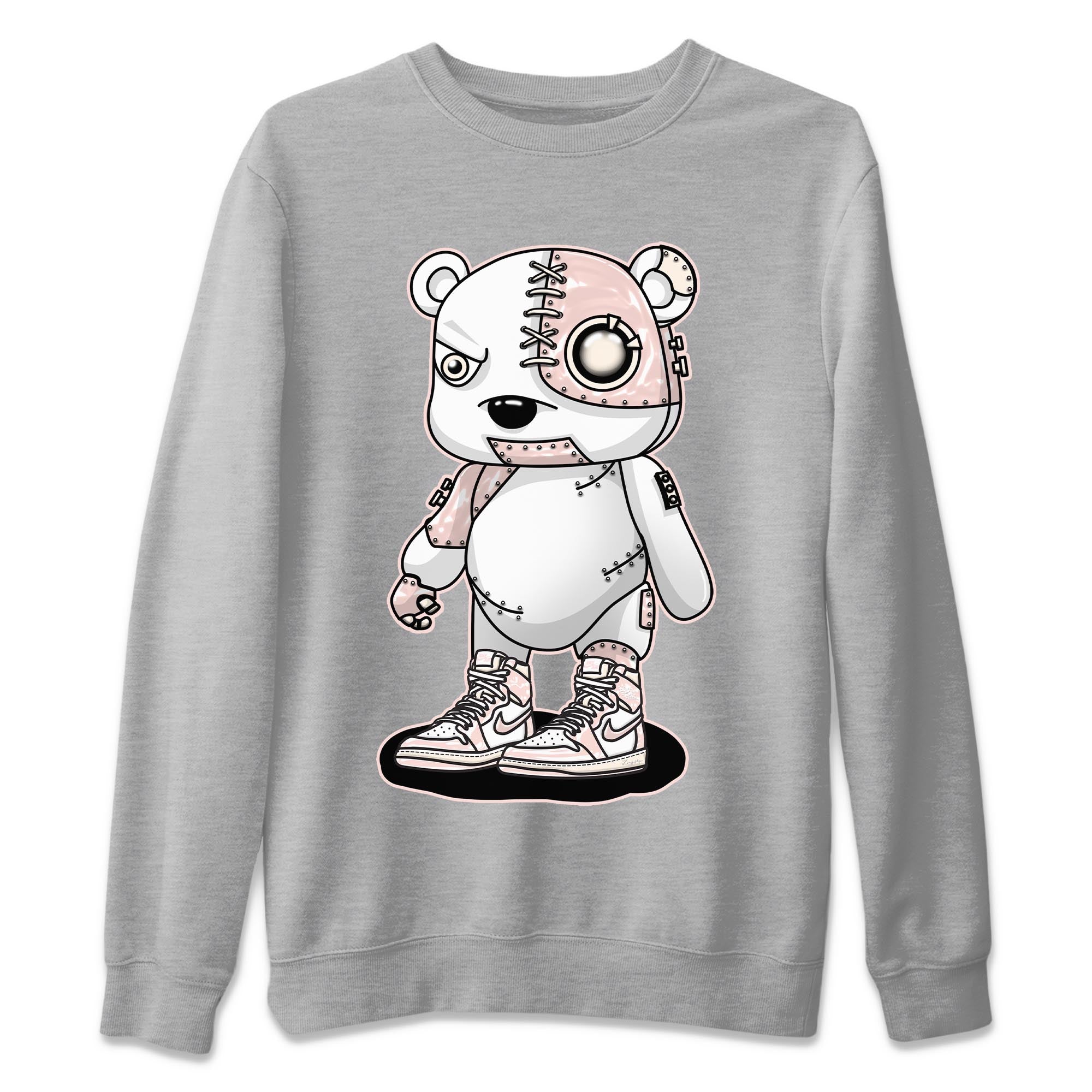Cyborg Bear Unisex Sweater – Air Jordan 1 Washed Pink, Sneakers Matching Sweater