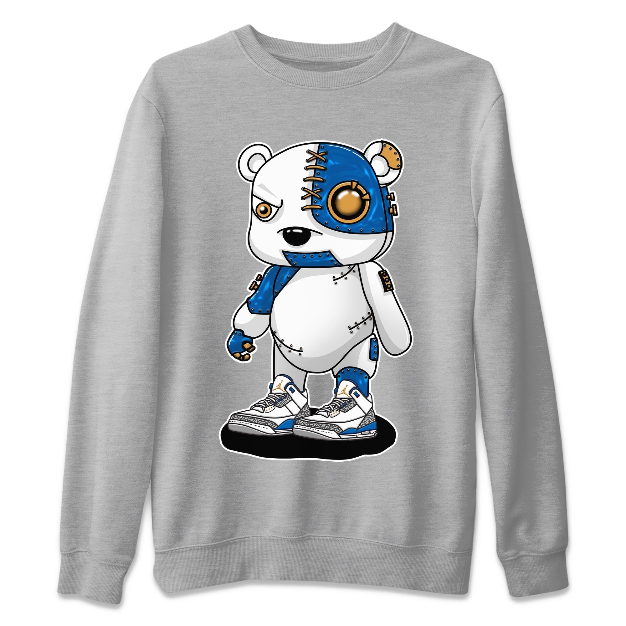 Cyborg Bear Unisex Sweater – Air Jordan 3 Wizards, Sneakers Matching Sweater