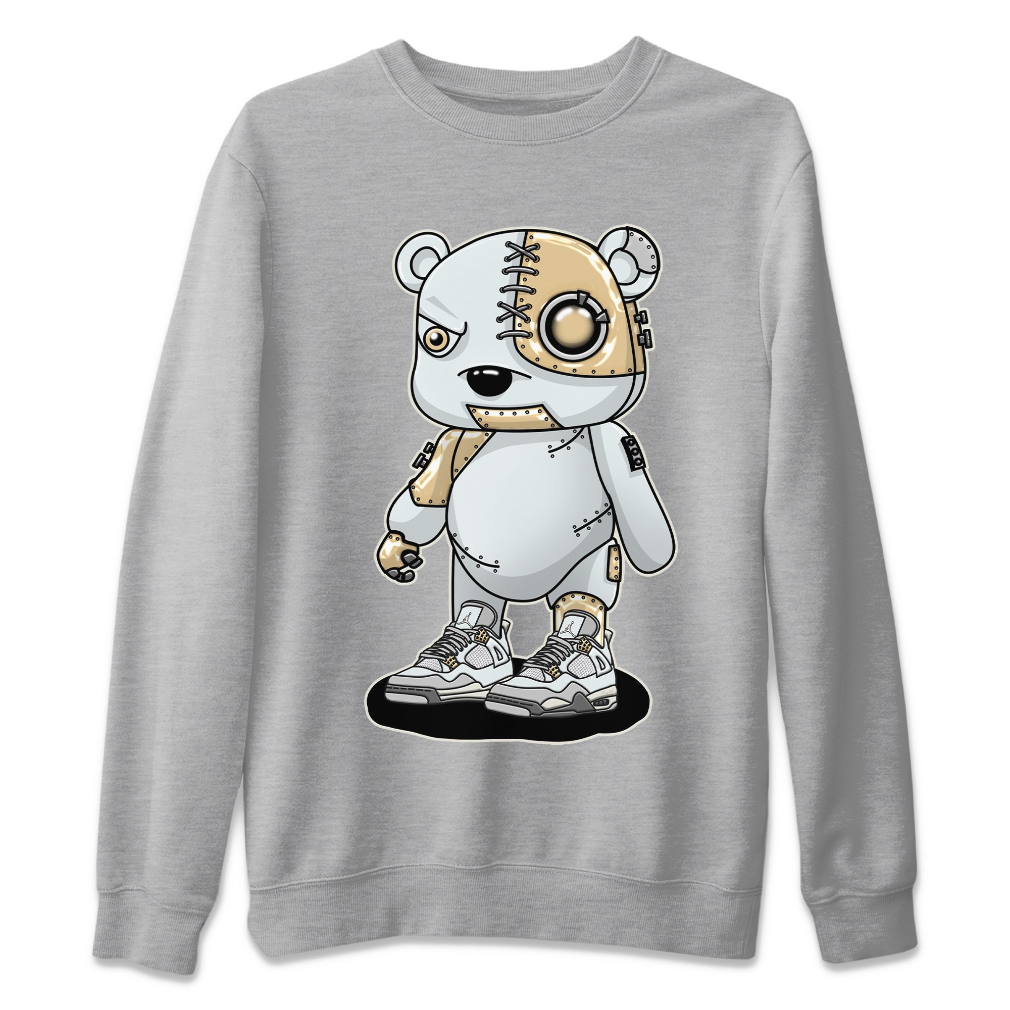 Cyborg Bear Unisex Sweater – Air Jordan 4 Craft, Sneakers Matching Sweater