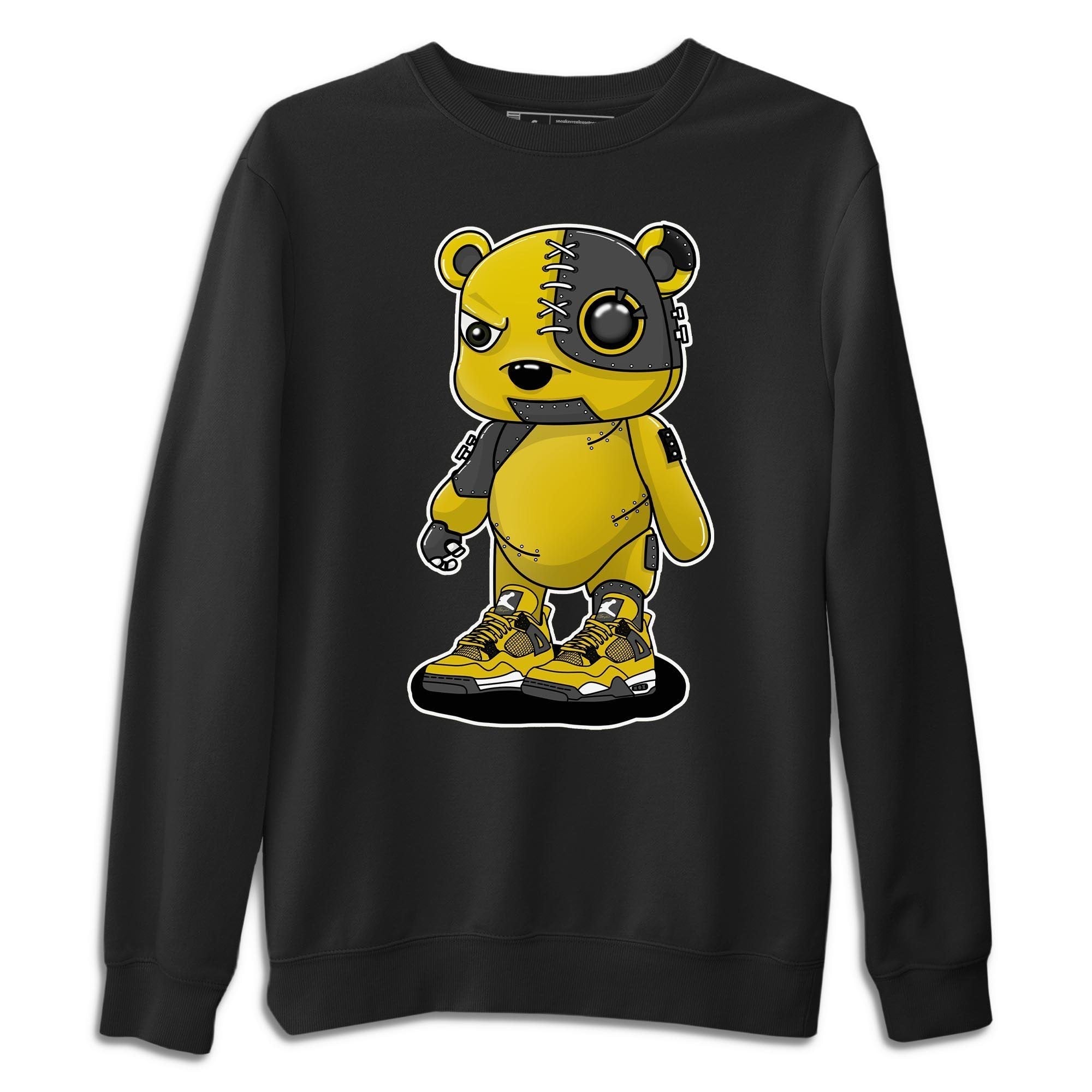 Cyborg Bear Unisex Sweater – Air Jordan 4 Lightning, Sneakers Matching Sweater