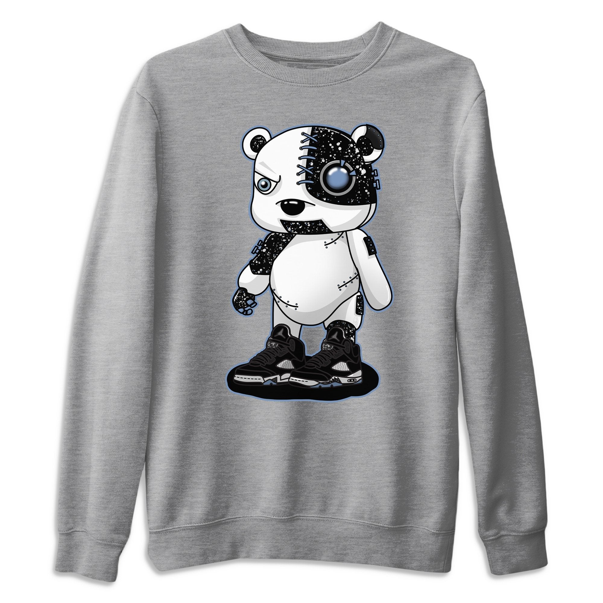 Cyborg Bear Unisex Sweater – Air Jordan 5 Moonlight, Sneakers Matching Sweater