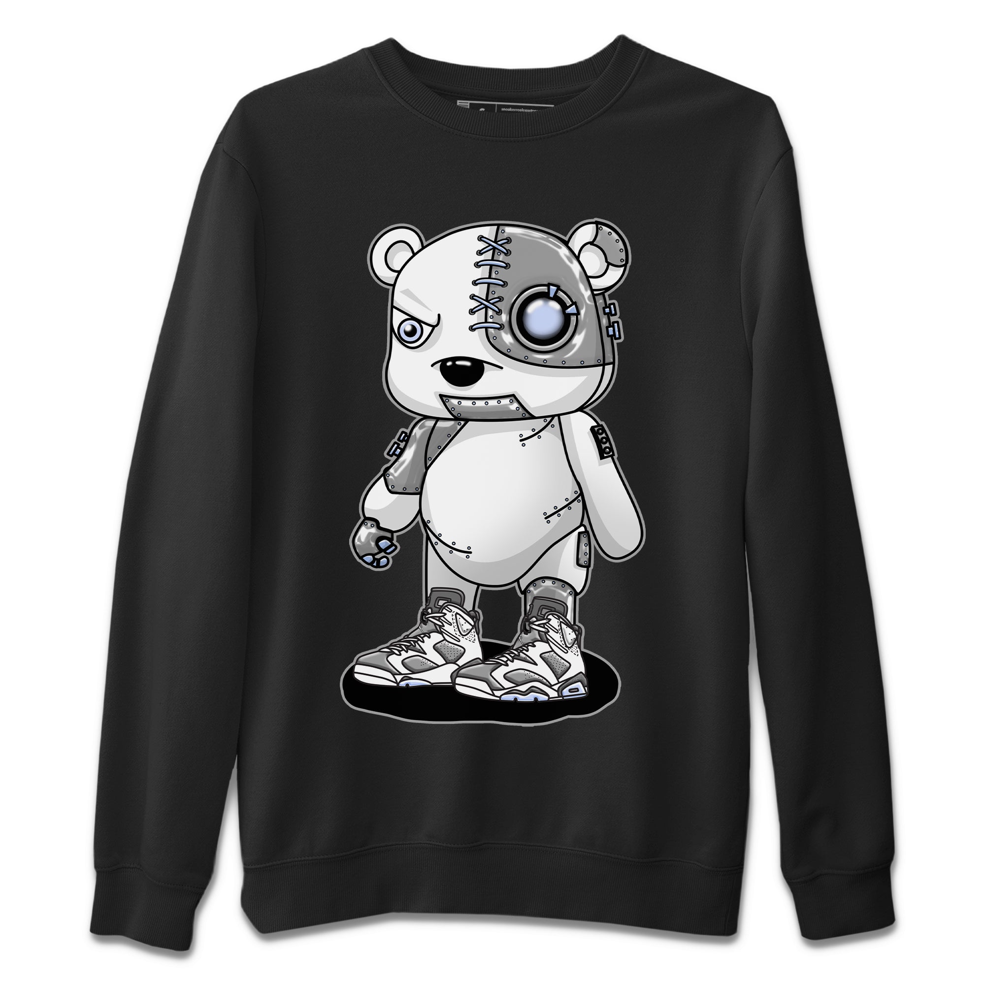 Cyborg Bear Unisex Sweater – Air Jordan 6 Cool Grey, Sneakers Matching Sweater