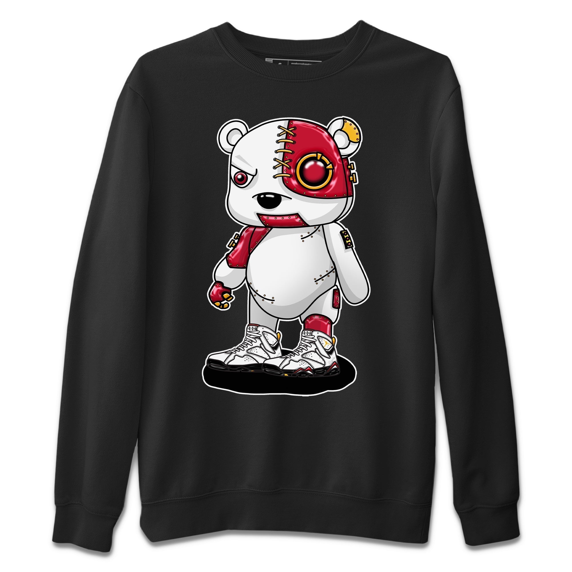 Cyborg Bear Unisex Sweater – Air Jordan 7 Cardinal, Sneakers Matching Sweater